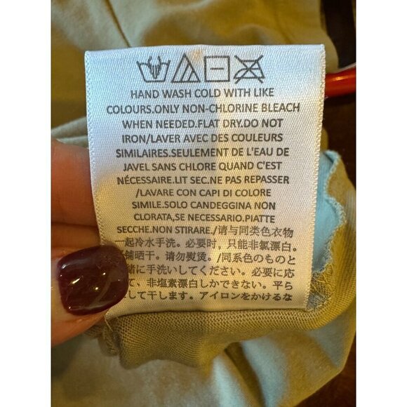 Fear Of God Essentials Shirt Women Small Seafoam Green‎ Crew Neck Tee Streetwear - Picture 10 of 10